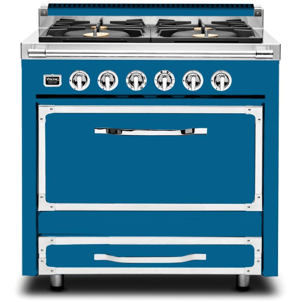 Viking 36-inch Freestanding Dual Fuel Range with 4 Burners TVDR361-4BAB