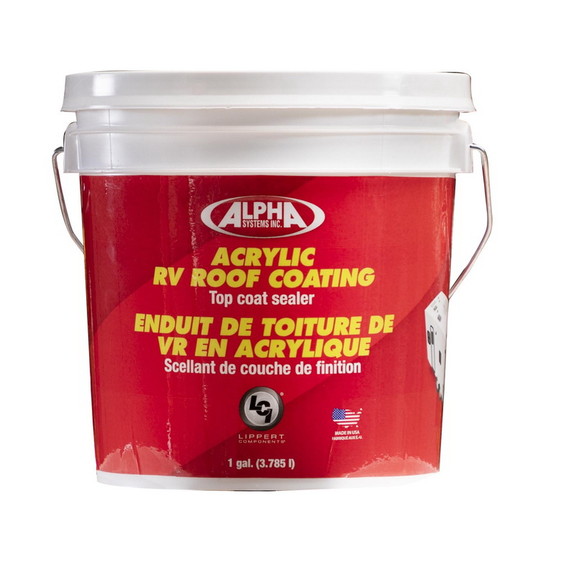 Alpha Systems 862401 Acrylic RV Roof Coating Top C...