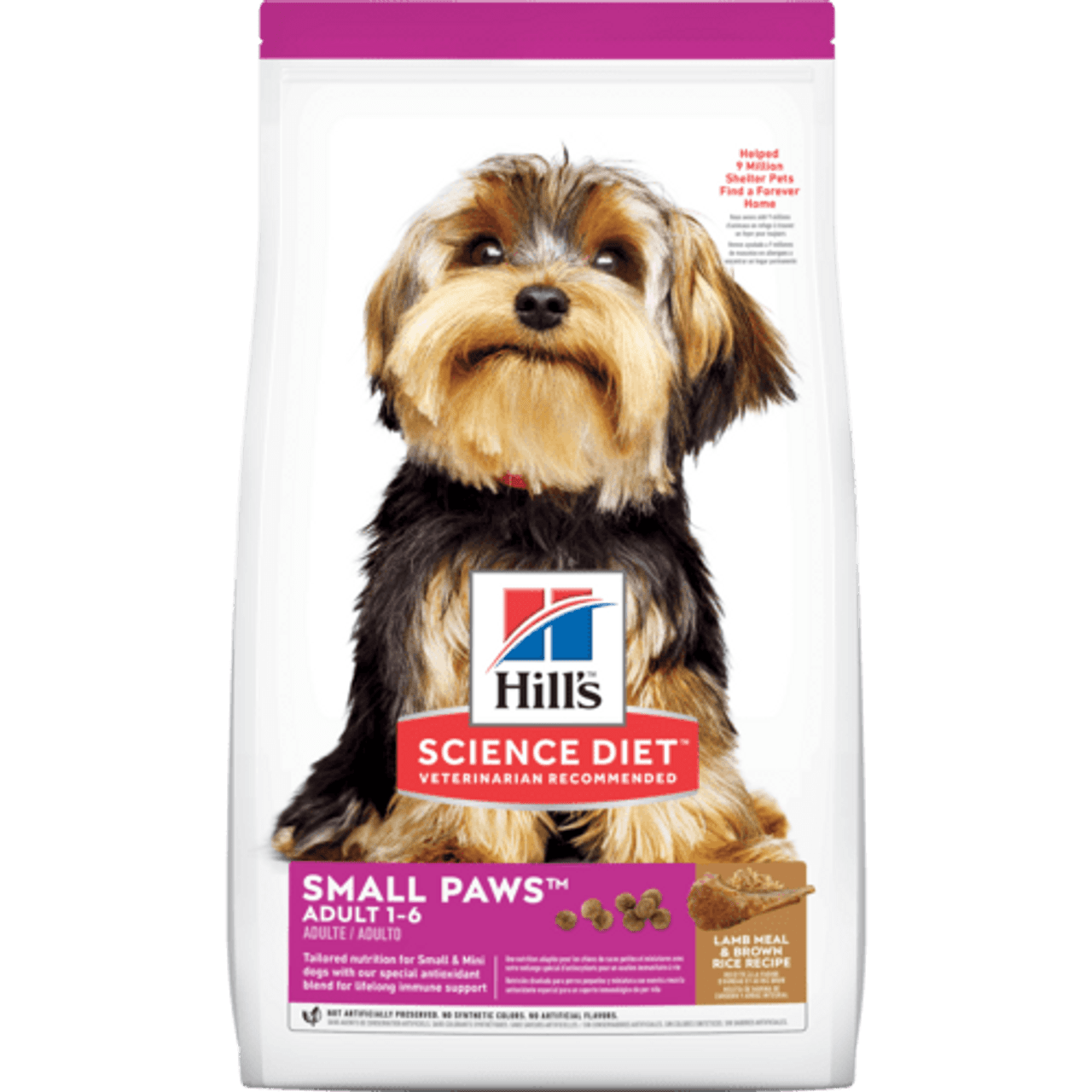 Hill's Science Diet Adult Small Paws Lamb Meal and Rice Dog Food