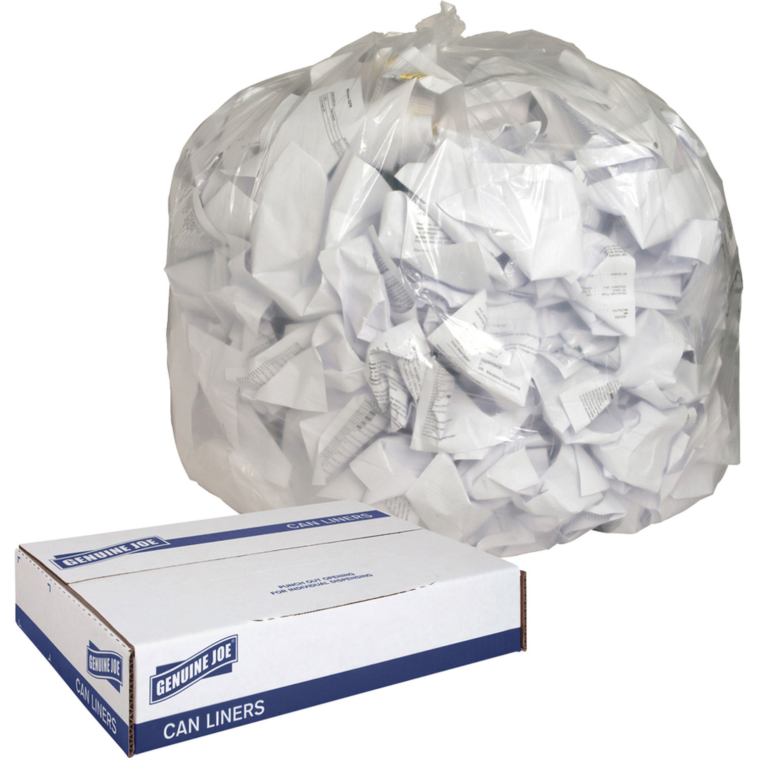 Clear Trash Can Liners by Genuine Joe GJO01016