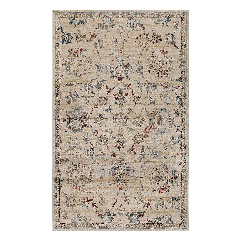 SUPERIOR Basilio Modern Farmhouse Medallion Indoor Area Rug