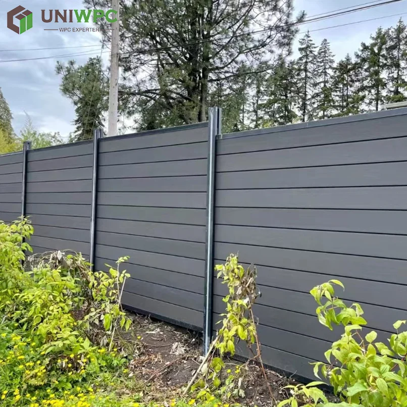 UNIWPC Chinese Manufacturers Supply Good Quality WPC Composite Fence Panel Privacy Outdoor Boundary Fencing