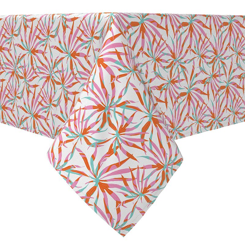 Square Tablecloth， 100% Cotton， 60x60， Bold Hawaiian Pattern