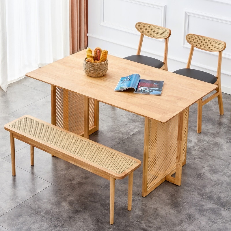 Mid Century Dining Table  Rural Retro MDF Dining Table Kitchen Table Office Table for Dining Room  Living Room and Office