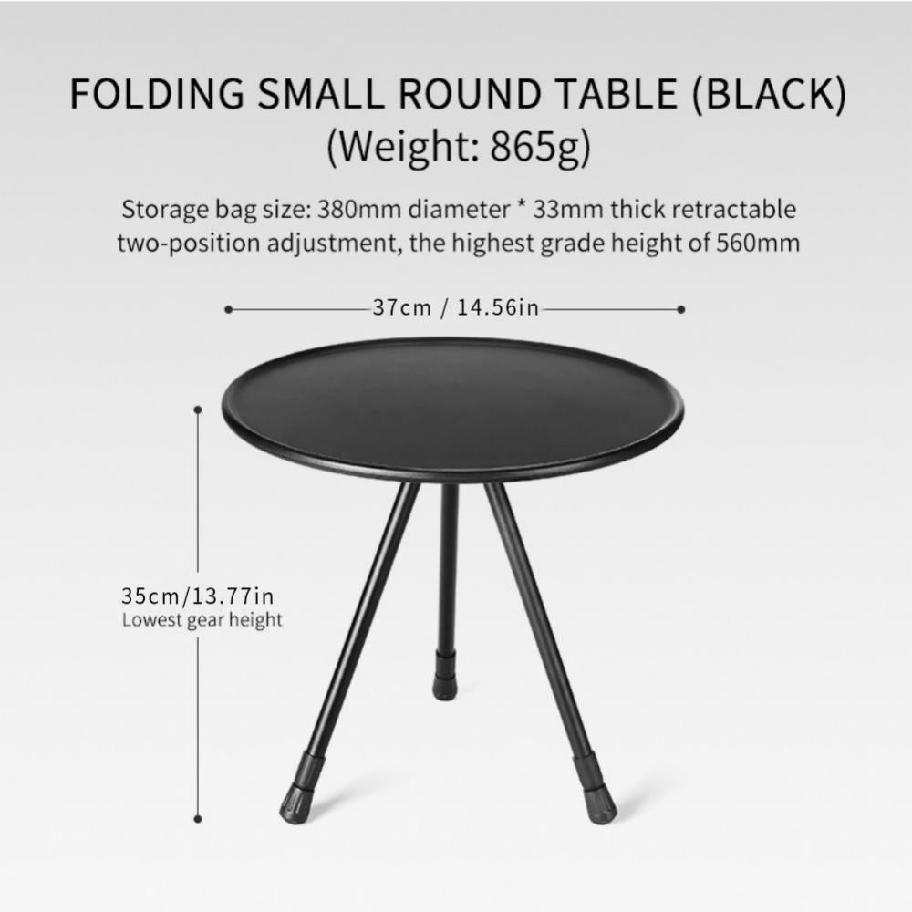 Folding Camping Table， Small Picnic Folding Table， Portable Adjustable Height Lightweight Aluminum Camping Table for Picnic，Beach， Outdoor Indoor， Boa