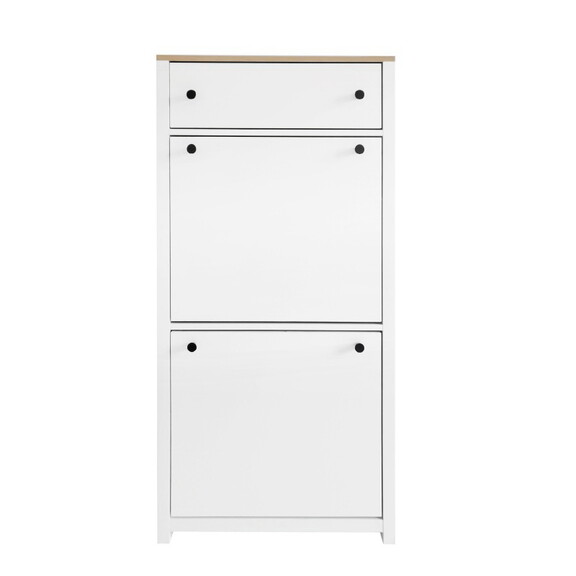 ON TREND Slim Shoe Cabinet Set with 4 Flip Drawers...