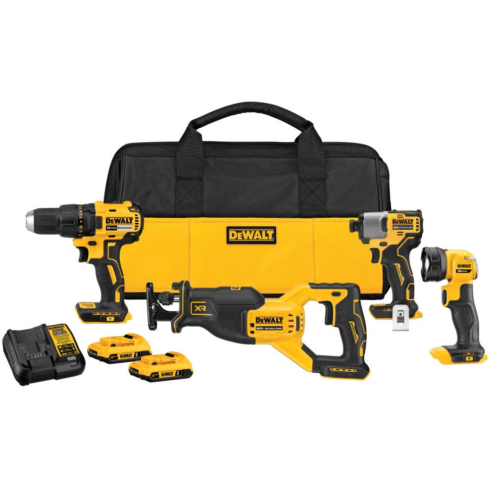 DEWALT 20V MAX Brushless 4-Tool Combo Kit DCK479D2 from DEWALT