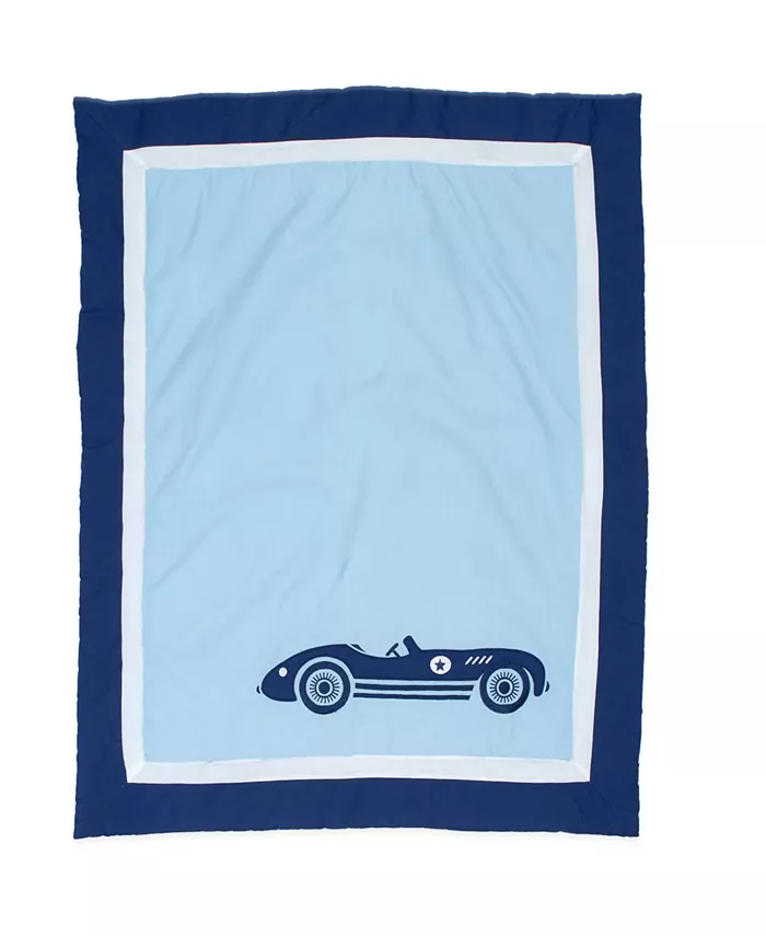 Pam Grace Creations Racecars 10 Piece Crib Bedding Set