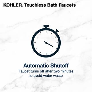 KOHLER Rubicon Battery Powered Touchless Single Hole Bathroom Faucet in Vibrant Brushed Nickel K-R32928-4D-BN