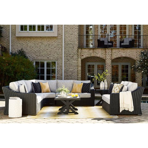 Fire Island Black Outdoor Sectional Sets