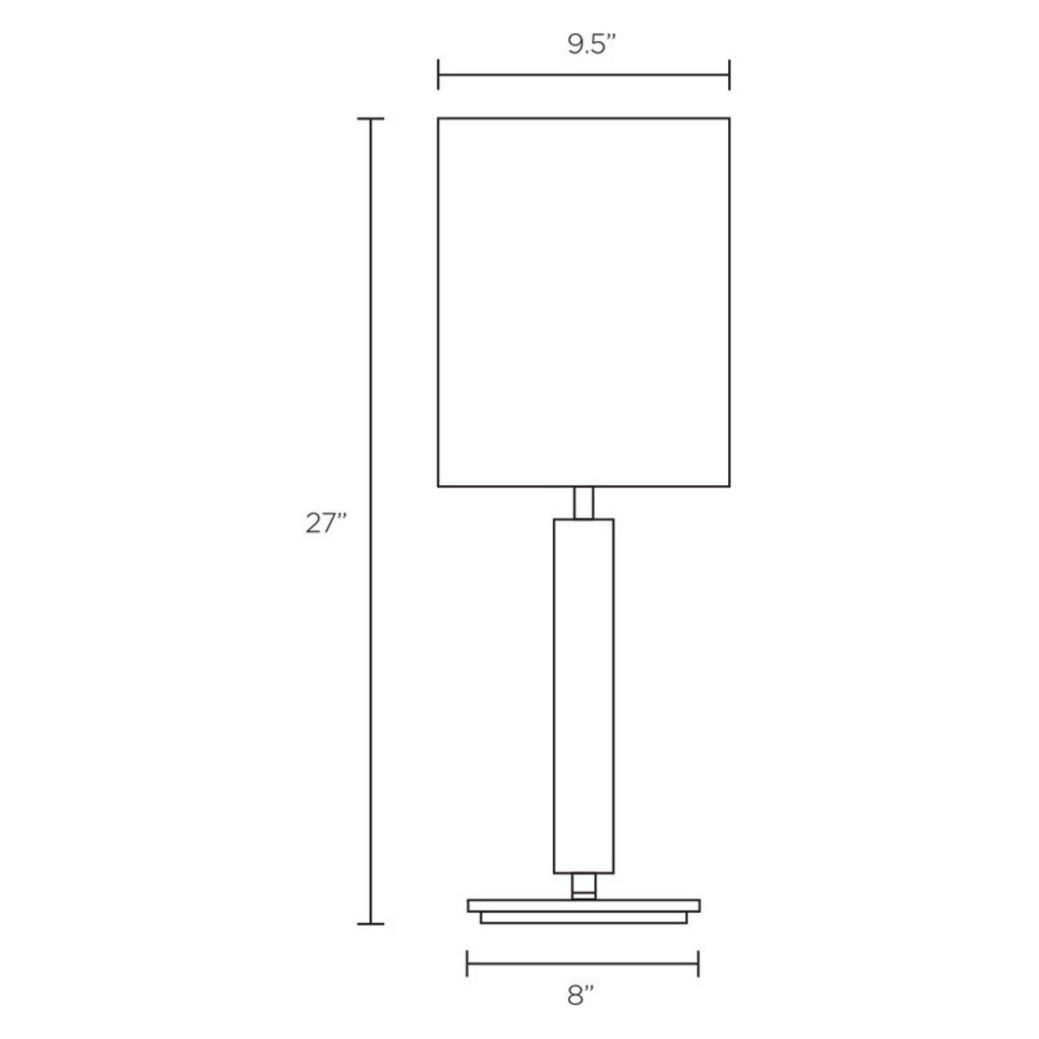 Adesso Hollywood Table Lamp Brushed Steel  Crowdfused