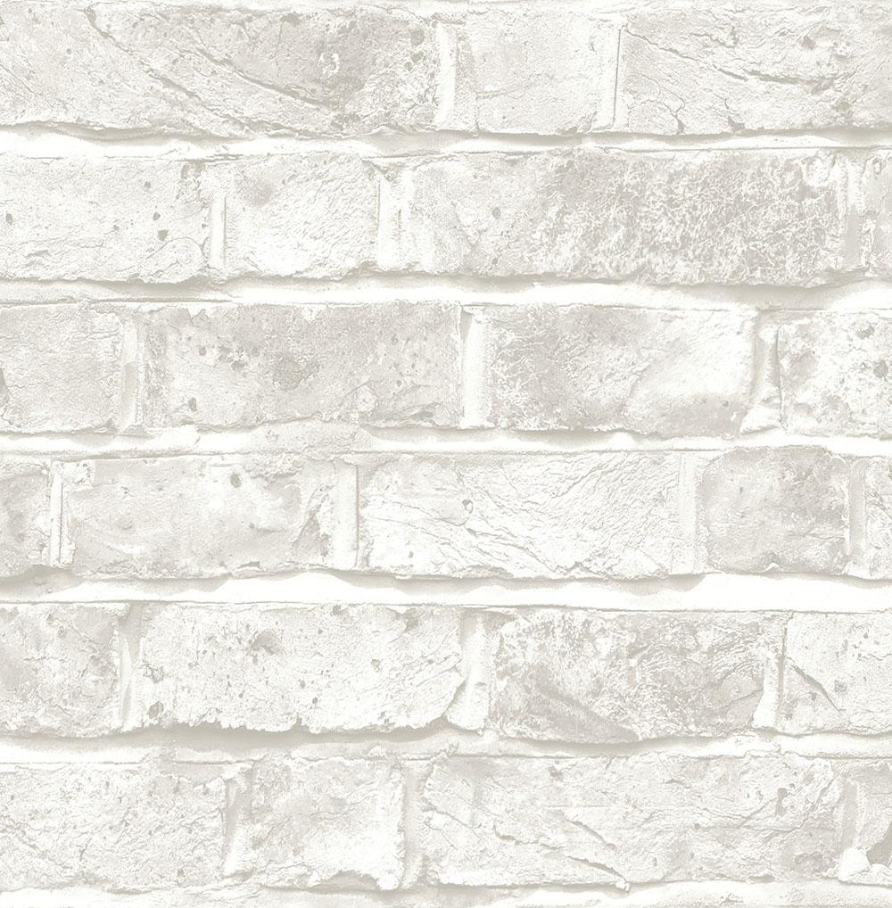 Battersea Brick Wallpaper in Grey and Lilac from the Transition Collection