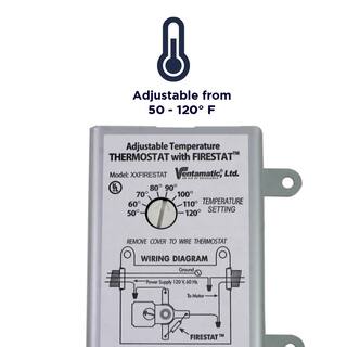 Maxx Air 10-Amp Programmable Thermostat with Firestat XXFIRESTAT