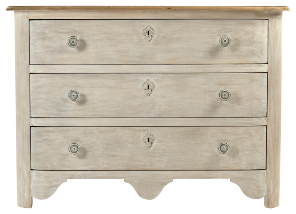 Patric Chest  Natural Top  Weathered Base   Farmhouse   Accent Chests And Cabinets   by HedgeApple  Houzz