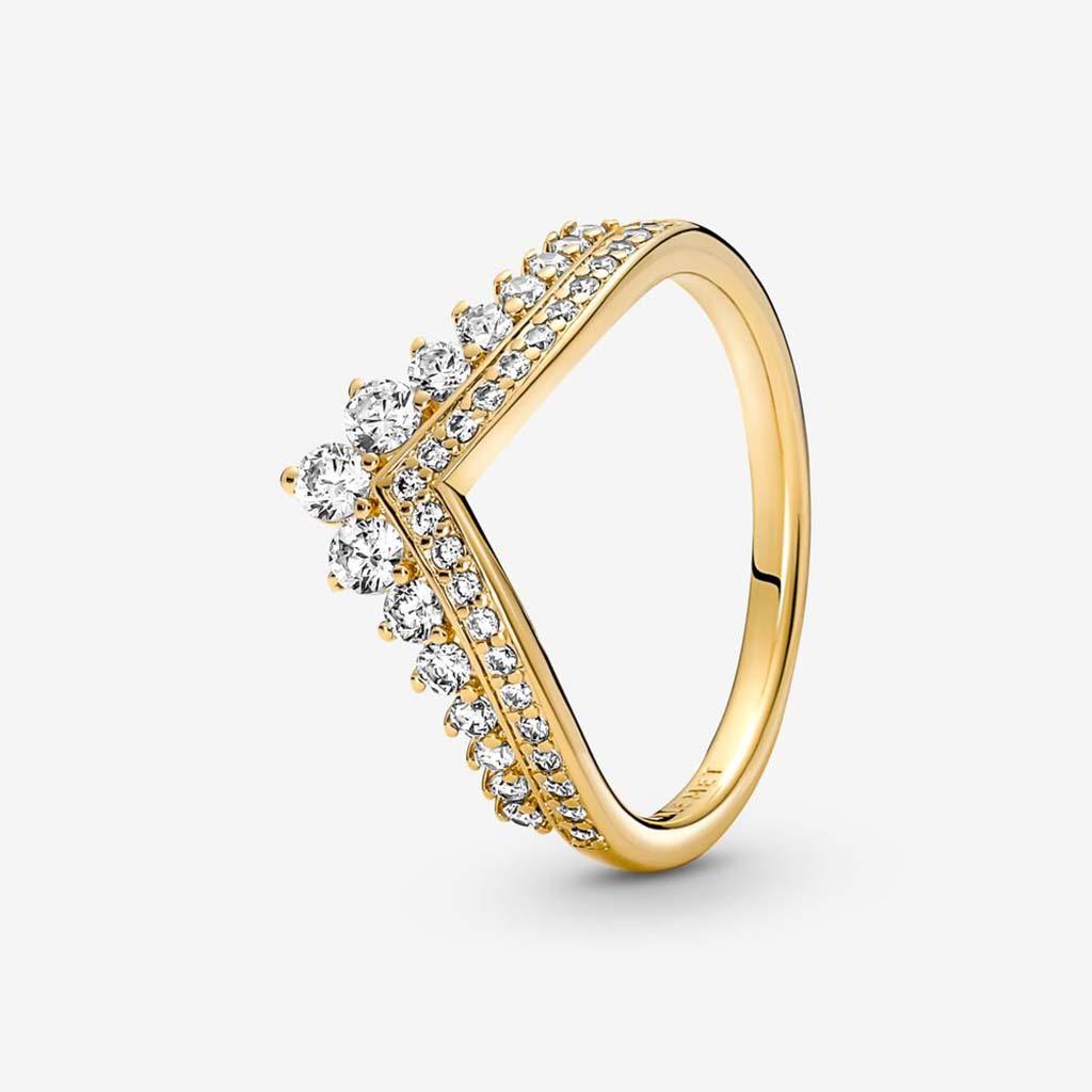 PANDORA  Pandora Timeless Wish Tiara Ring - Gold Plated