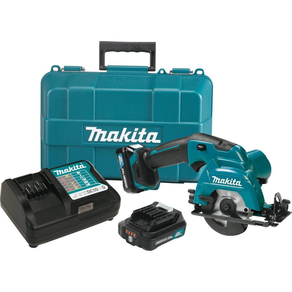 Makita 12 Volt Max CXT Lithium-Ion 3-3/8 in. Cordless Circular Saw Kit SH02R1 from Makita