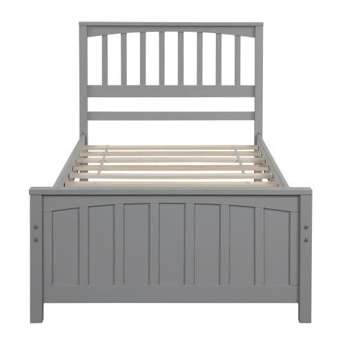 Wood Platform Bed Twin Size Platform Bed  White