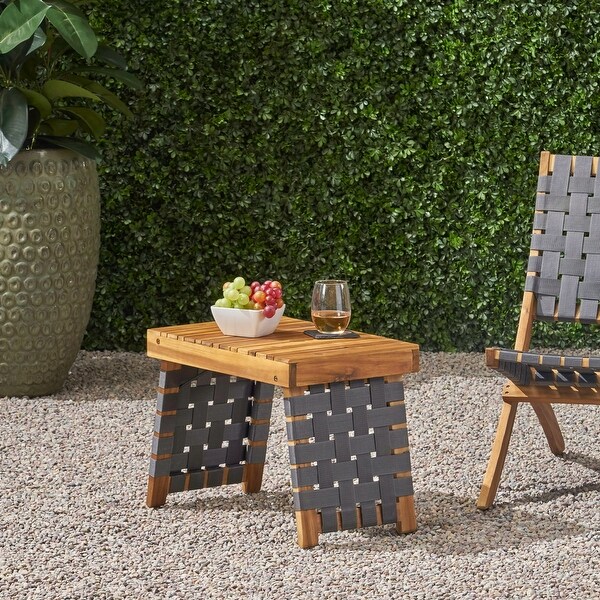 Foldable Outdoor Side Table with Waterresistant Nylon for Easy Storage or Transport