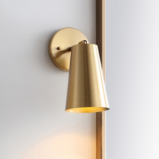 Leonardo Wall Sconce Brass Gold Safavieh