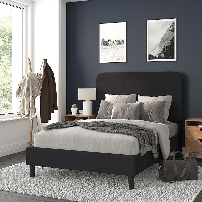 Flash Furniture Addison Upholstered Platform Bed