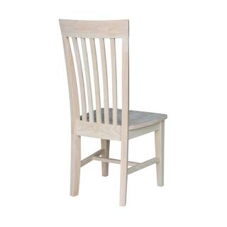 International Concepts Unfinished Wood Mission Dining Chair (Set of 2) C-465P