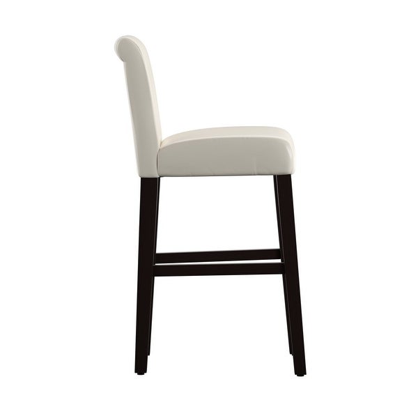 Arica Bar Stool， White， Set of 2 - as show