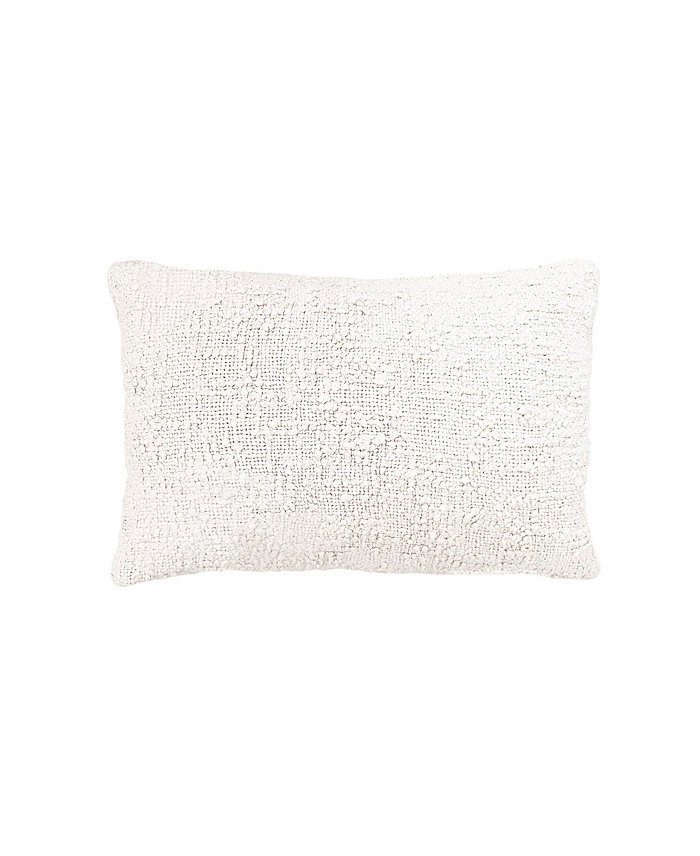 Anaya Home Cozy Cotton Ivory Boucle 14x20 Pillow Cover