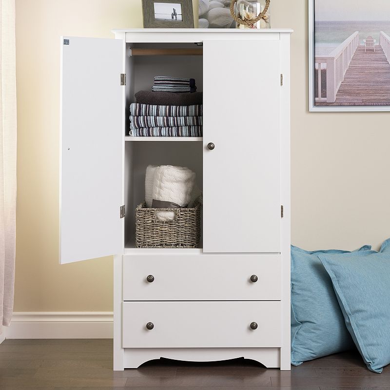 Prepac Monterey 2-Drawer Armoire