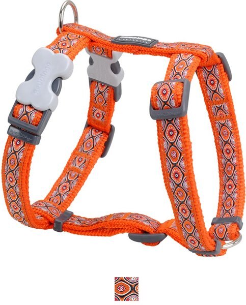 Red Dingo Designer Snake Eyes Nylon Back Clip Dog Harness