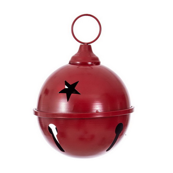 Vickerman 6 Red Iron Bell Ornament