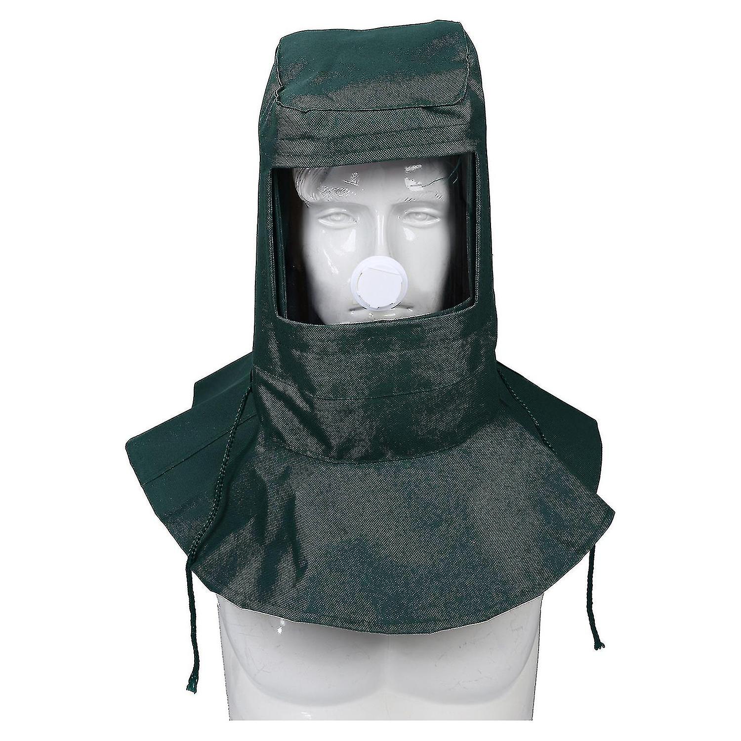 Sand Blasting Hood Abrasive Sandblaster Mask Cap Wind Dust Anti Protective Tool