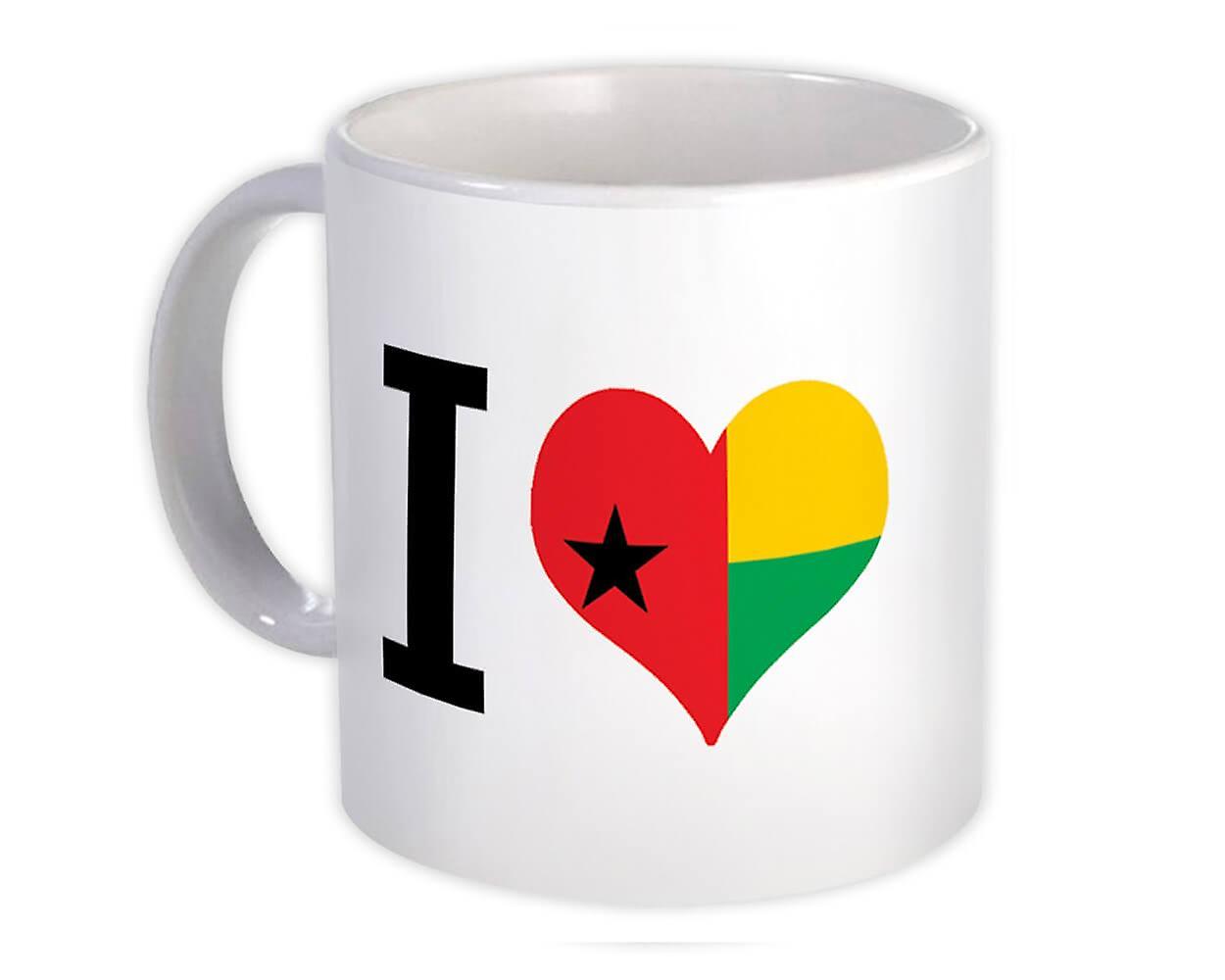 Gift Mug: I Love Guinea-Bissau Flag