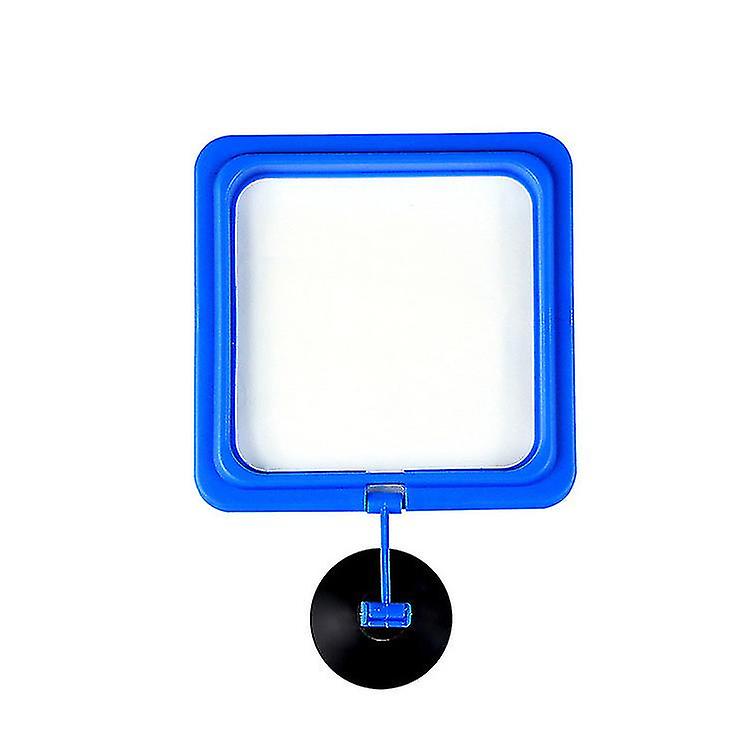 2 Pieces Feeding Circle Aquarium Fish Safety Spot Floating Fish Feeder Round Square And Round With Suction Cup