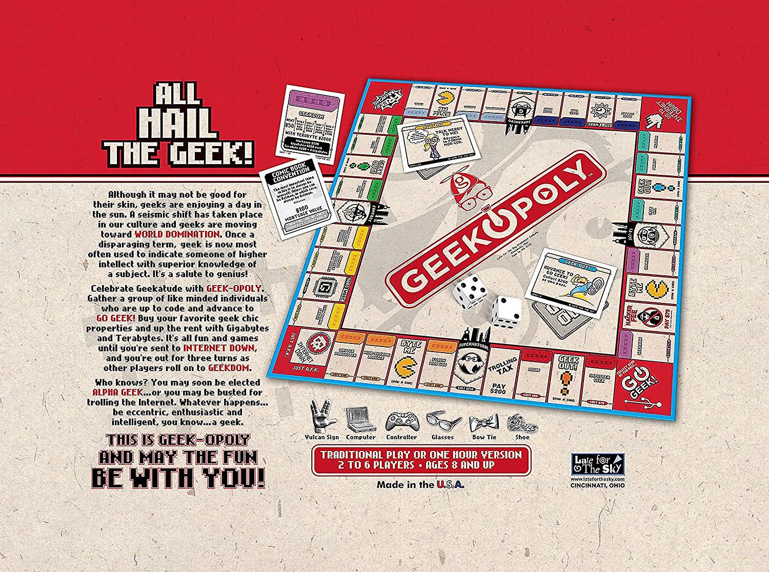 Late for the sky - geek opoly - en retard pour le ciel - geek opoly