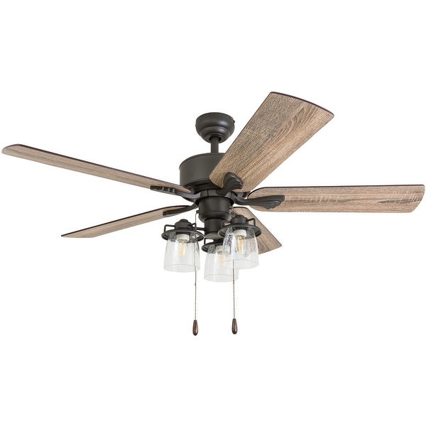 The Gray Barn Wildroot Farmhouse 52-inch Aged Bronze LED Ceiling Fan Shopping - The Best Deals on Ceiling Fans | 27985714