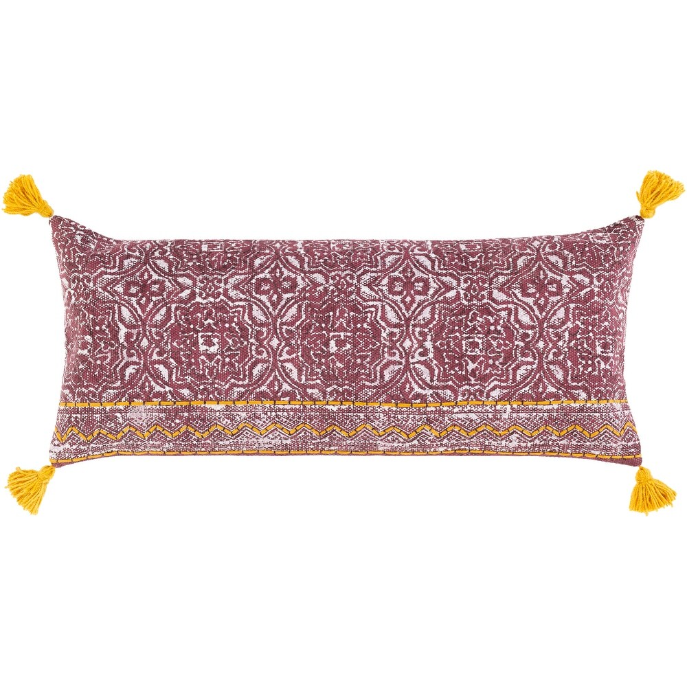 Artistic Weavers Denae Screen Printed Boho 32 inch Lumbar Pillow