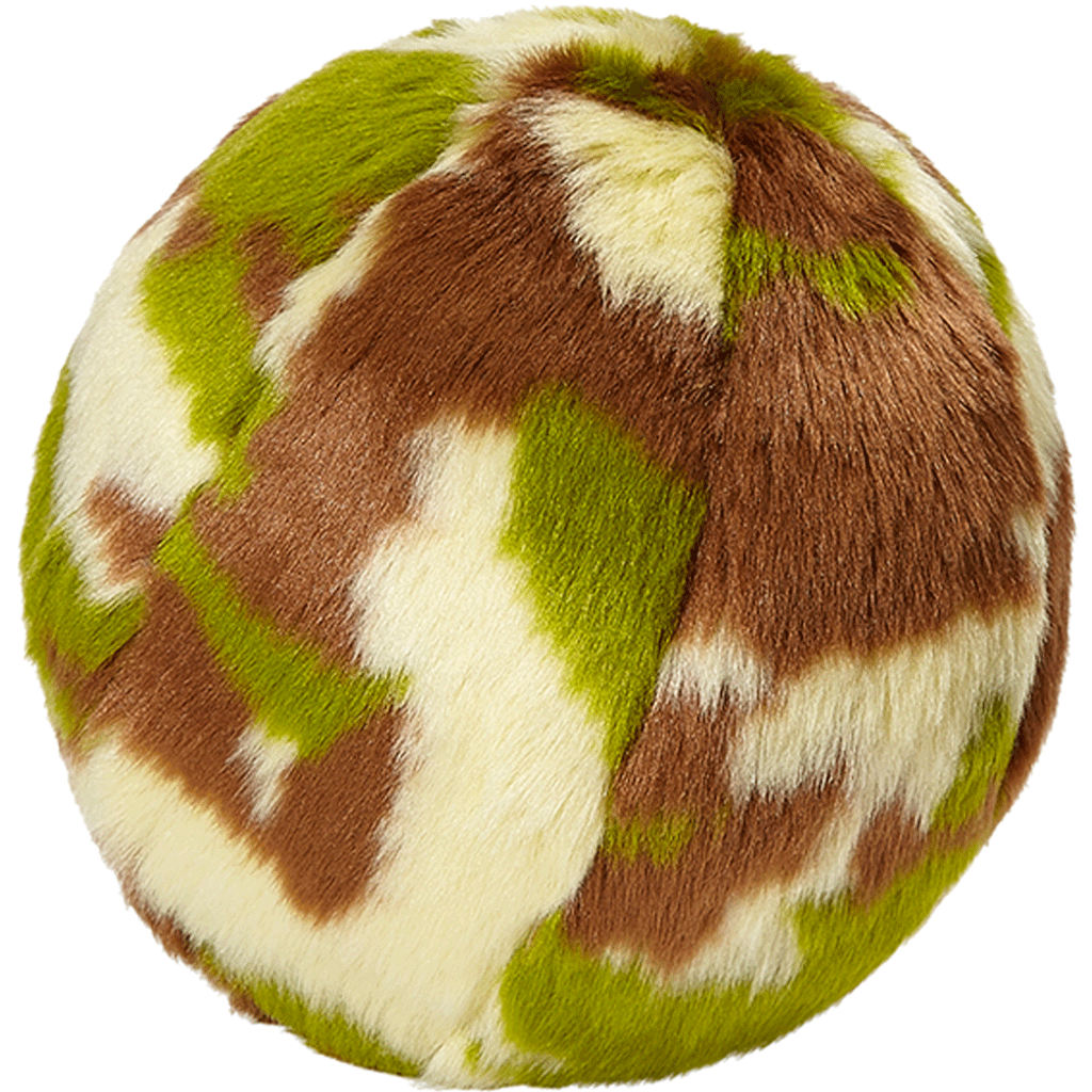 Fluff and Tuff Camo Ball Dog Toy