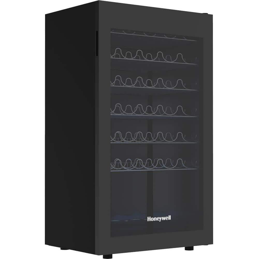 Honeywell 189 in 34Bottles Wine Cooler and 34Can Beverage Cooler in Black with Digital Thermostat