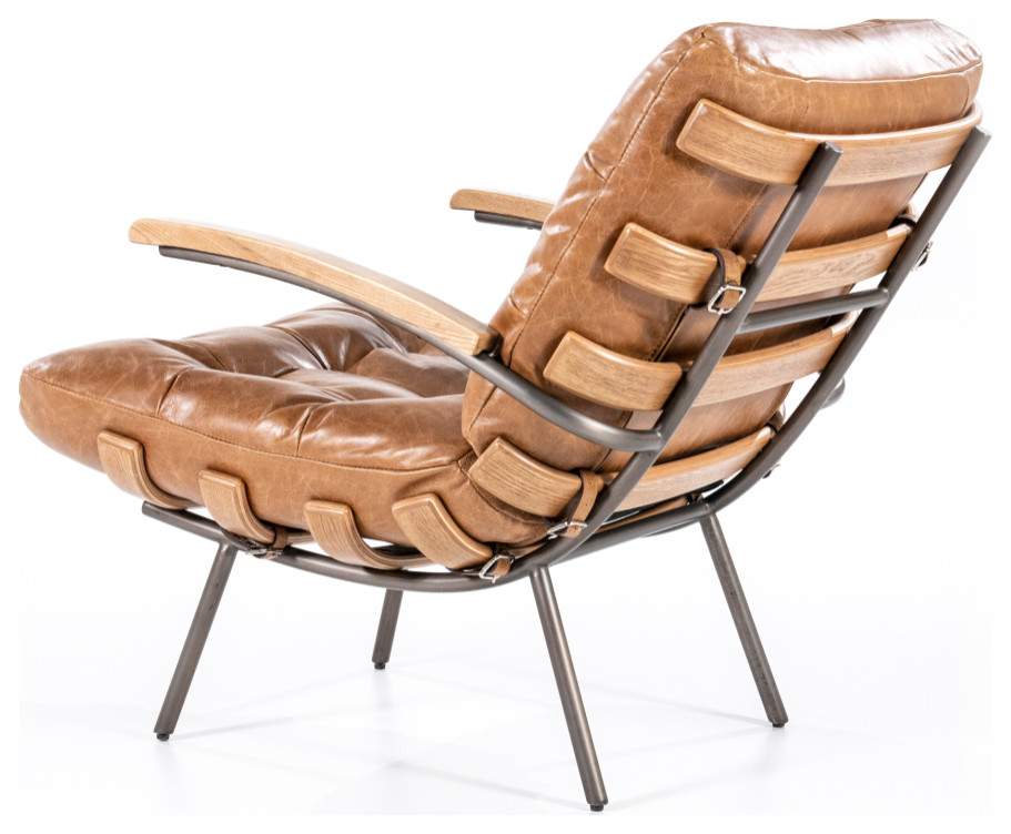 Cognac Mid Century Armchair  Eleonora Bastiaan   Midcentury   Armchairs And Accent Chairs   by Luxury Furnitures  Houzz