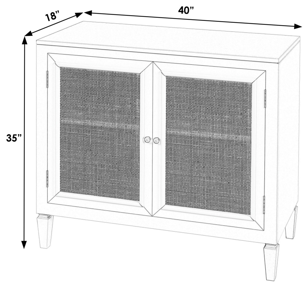 Butler Specialty Company  Hyannis Console Cabinet  White   Tropical   Accent Chests And Cabinets   by PARMA HOME  Houzz