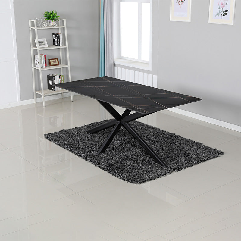 SANDY Sintered Stone Dining Table 180cm - Black