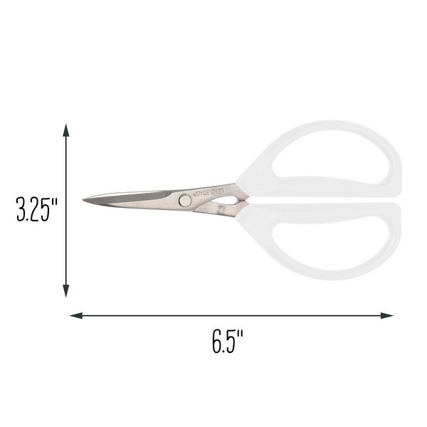 2-Pack Joyce Chen Original Unlimited Kitchen Scissors， White