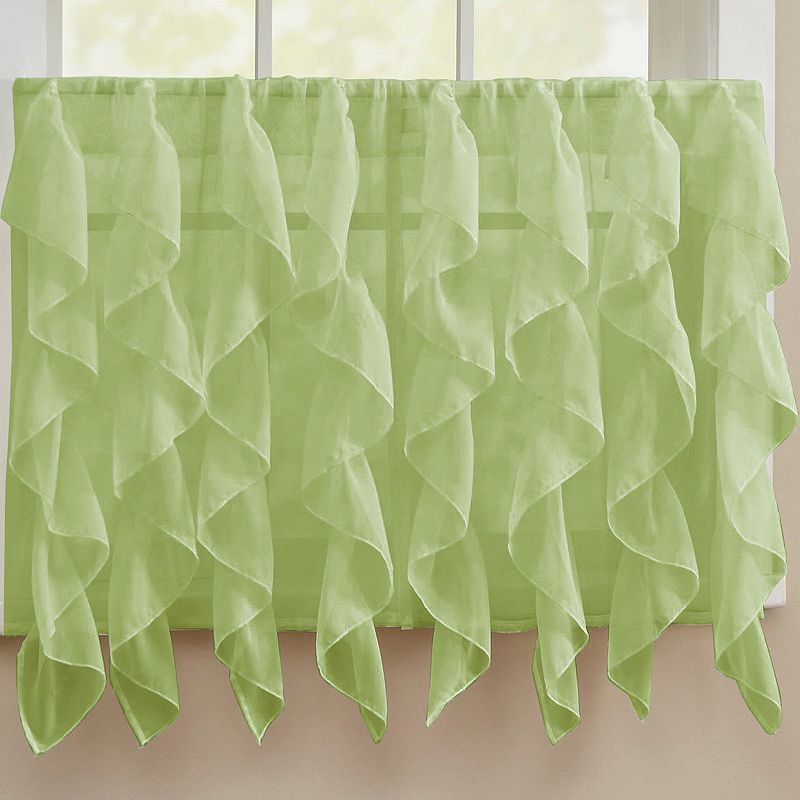 Sweet Home Sweet Home Collection Sheer Voile Vertical Ruffle Valence