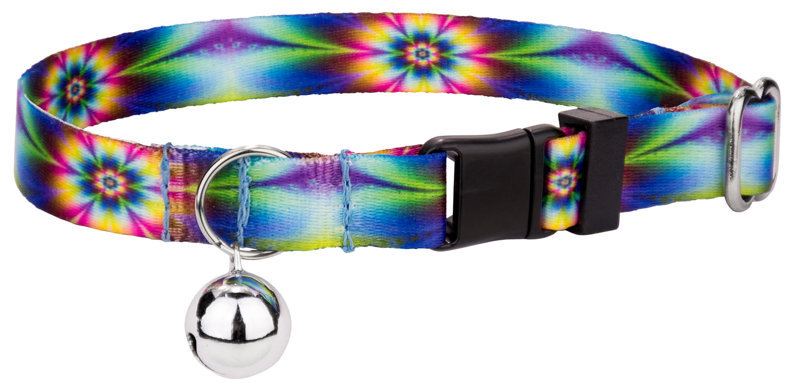 Country Brook Petz® Tie Dye Flowers Cat Collar