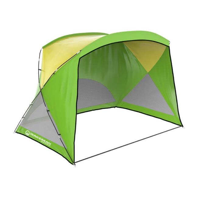 Wakeman Outdoors 75-CMP1084 Beach Tent Sun Shelterand#44; Green