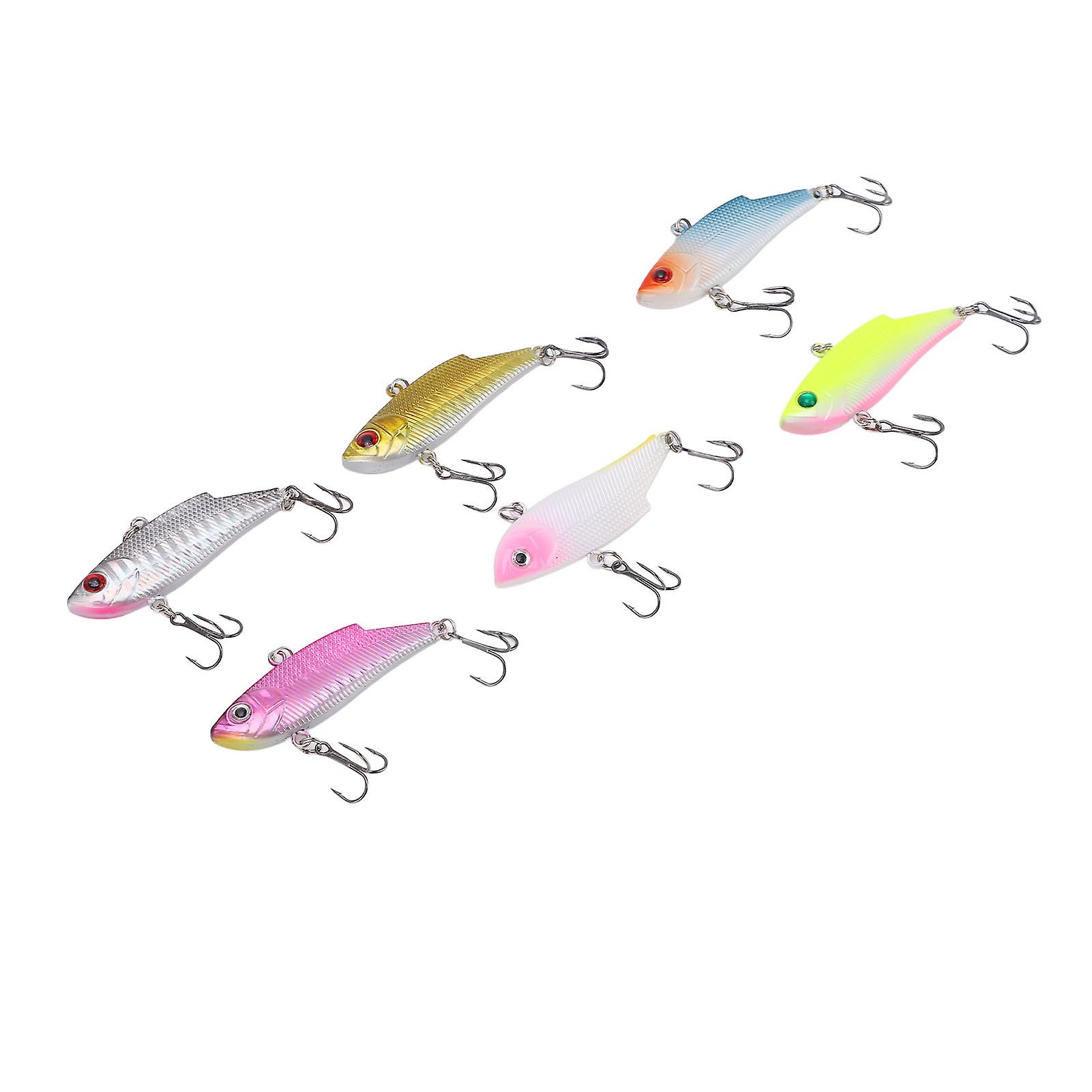 6pcs Lifelike Fishing Lure Plastic Artificial Bait Fishing Accessories For Freshwater 5.5cm