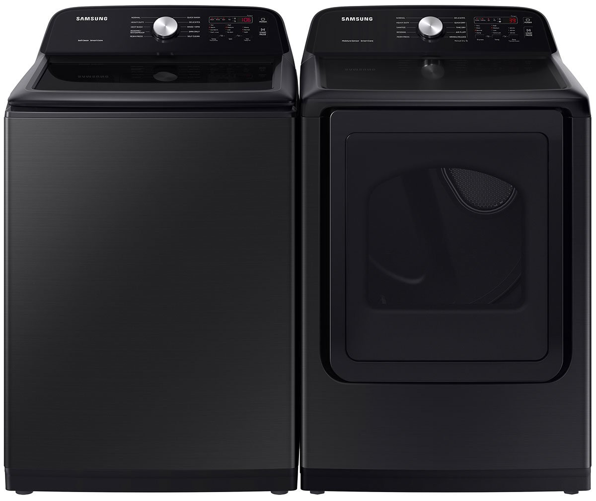  4.9 Cu. Ft. Brushed Black Large Capacity Top Load Washer With ActiveWave Agitator And Deep Fill