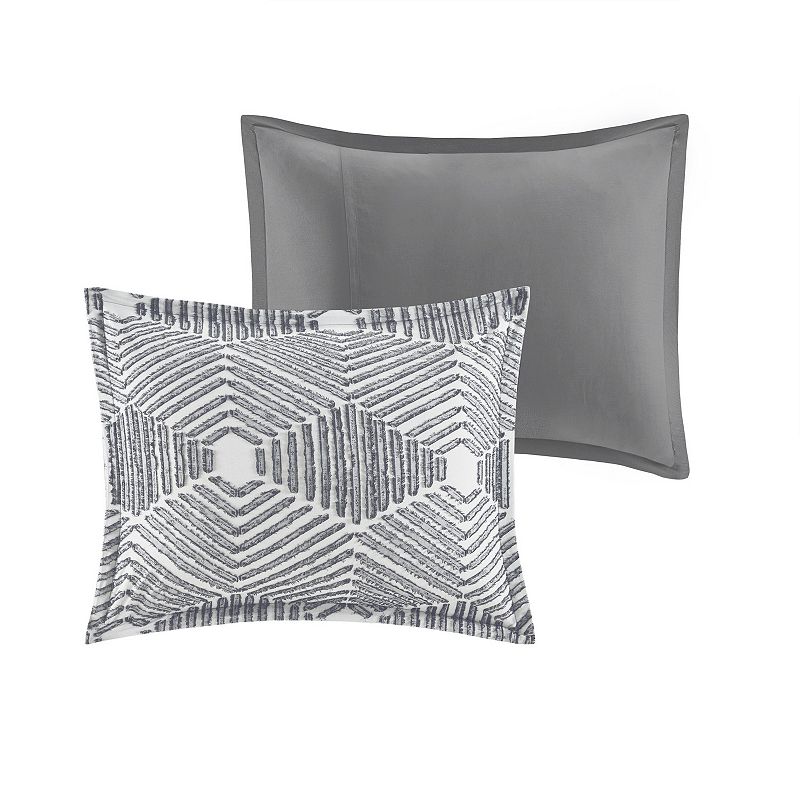 INK+IVY Ellipse Cotton Jacquard Duvet Cover Set with Shams