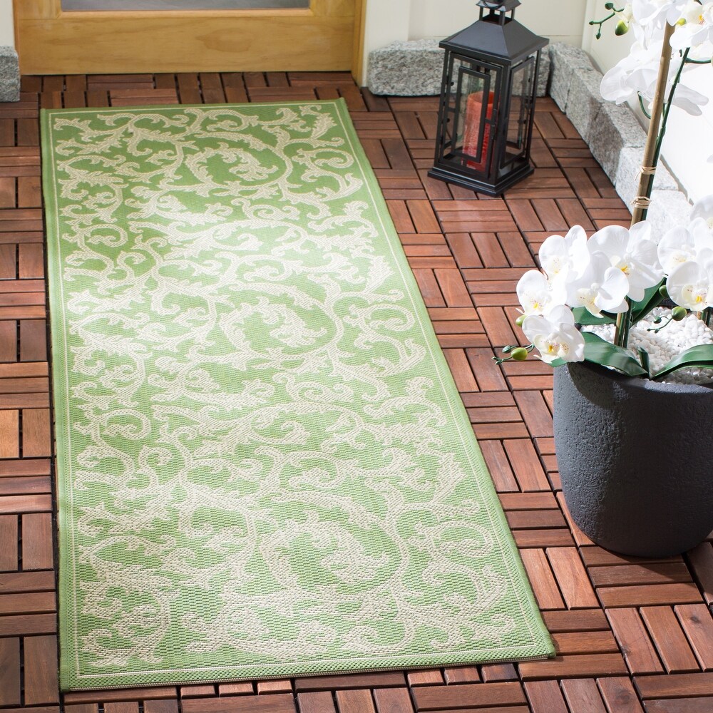 SAFAVIEH Courtyard Darline Indoor/ Outdoor Waterproof Patio Backyard Rug
