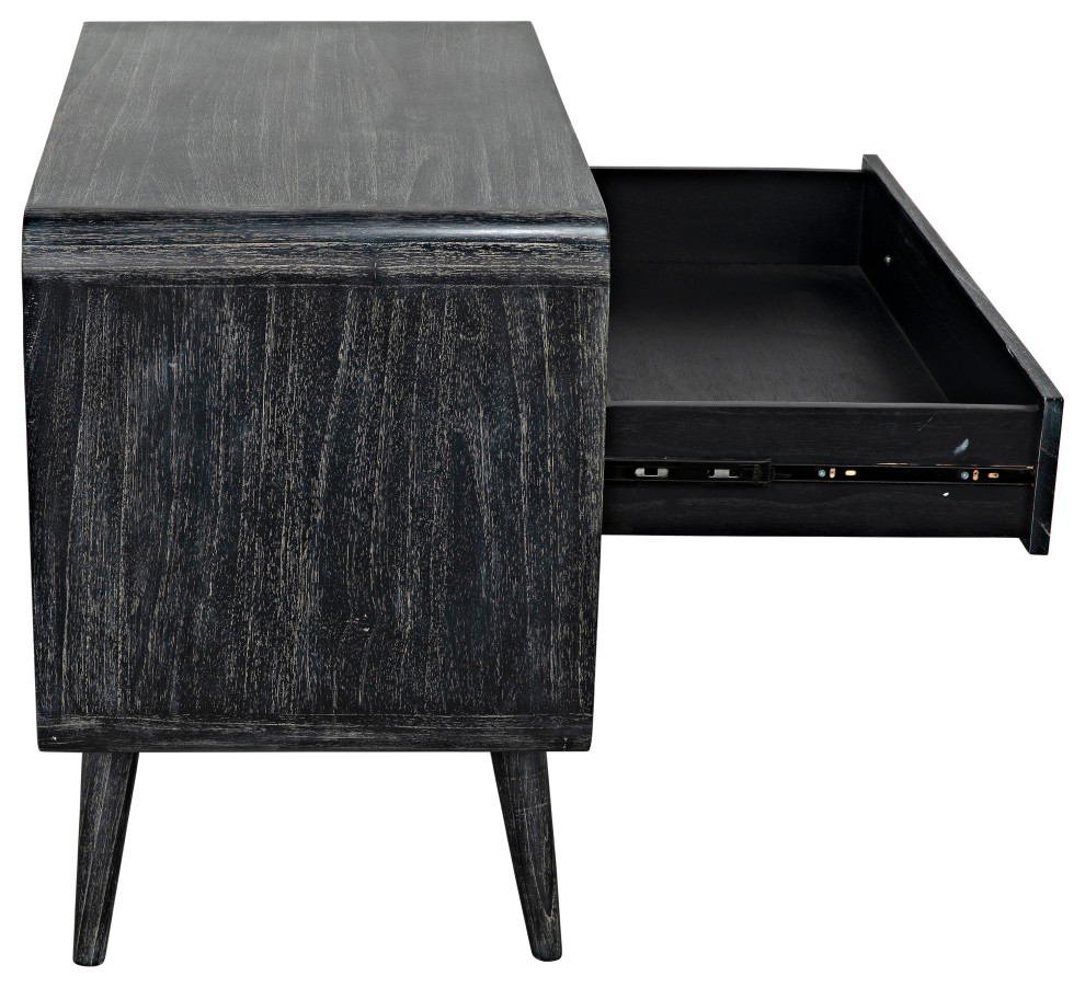 Bart Chest  Cinder Black   Midcentury   Accent Chests And Cabinets   by Noir  Houzz